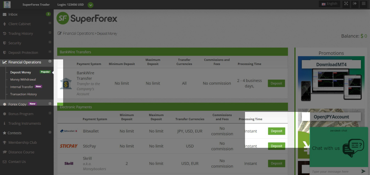 superforex-how-to-deposit-fund-bit-wallet-transfer-client-cabinet